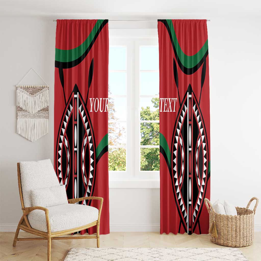 Custom Kenya Rugby Window Curtain Summer Paris 2024 - Wonder Print Shop