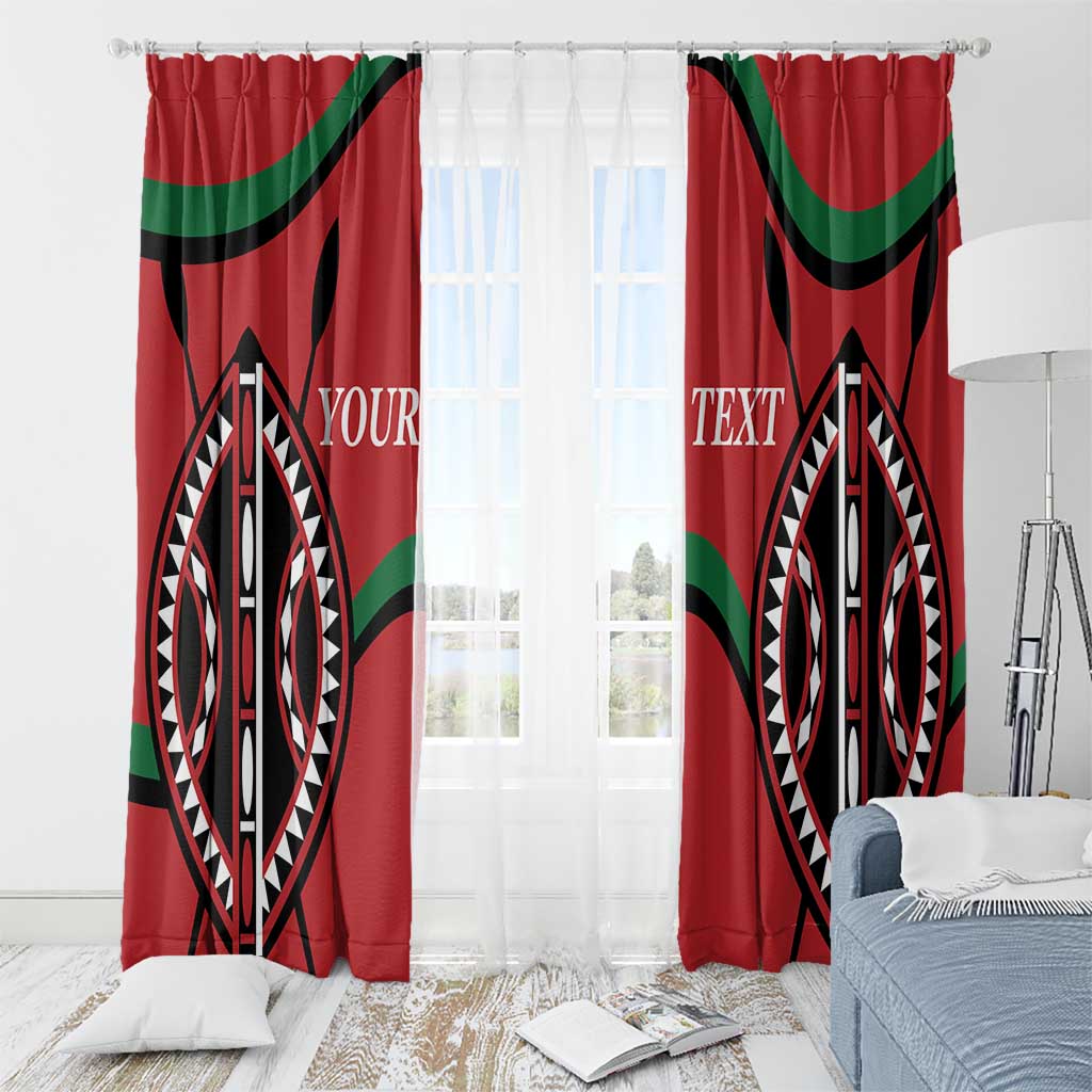 Custom Kenya Rugby Window Curtain Summer Paris 2024 - Wonder Print Shop