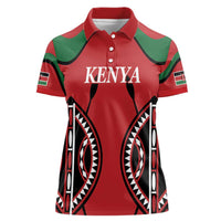 Custom Kenya Rugby Women Polo Shirt Summer Paris 2024 - Wonder Print Shop