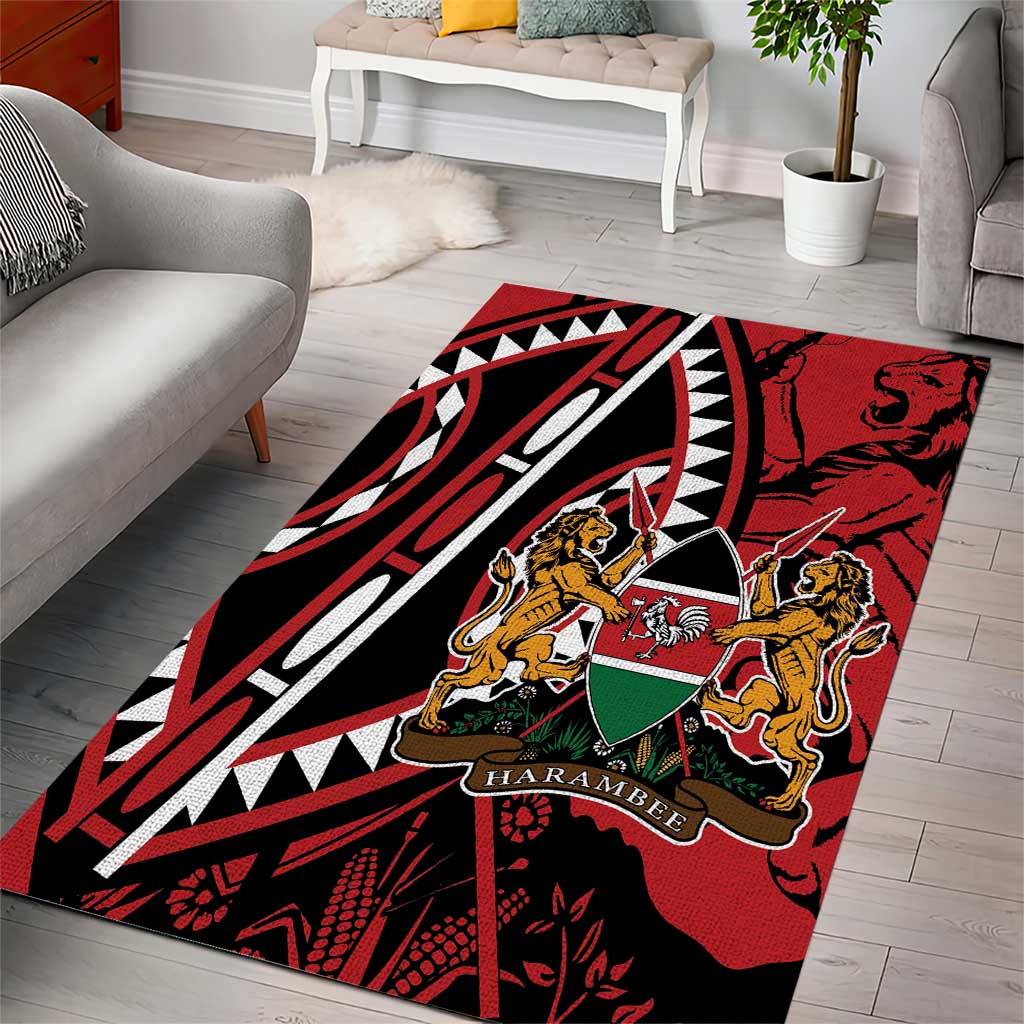 Kenya With African Shield Area Rug LT9 - Wonder Print Shop