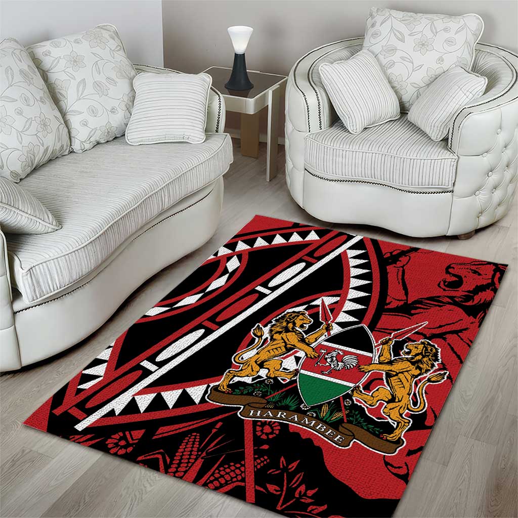 Kenya With African Shield Area Rug LT9 - Wonder Print Shop