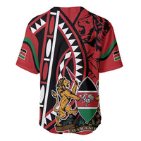 Kenya With African Shield Baseball Jersey LT9 - Wonder Print Shop