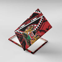 Kenya With African Shield Canvas Wall Art LT9 - Wonder Print Shop