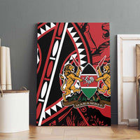 Kenya With African Shield Canvas Wall Art LT9 - Wonder Print Shop