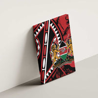 Kenya With African Shield Canvas Wall Art LT9 - Wonder Print Shop