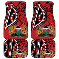 Kenya With African Shield Car Mats LT9 - Wonder Print Shop