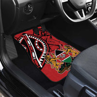 Kenya With African Shield Car Mats LT9 - Wonder Print Shop