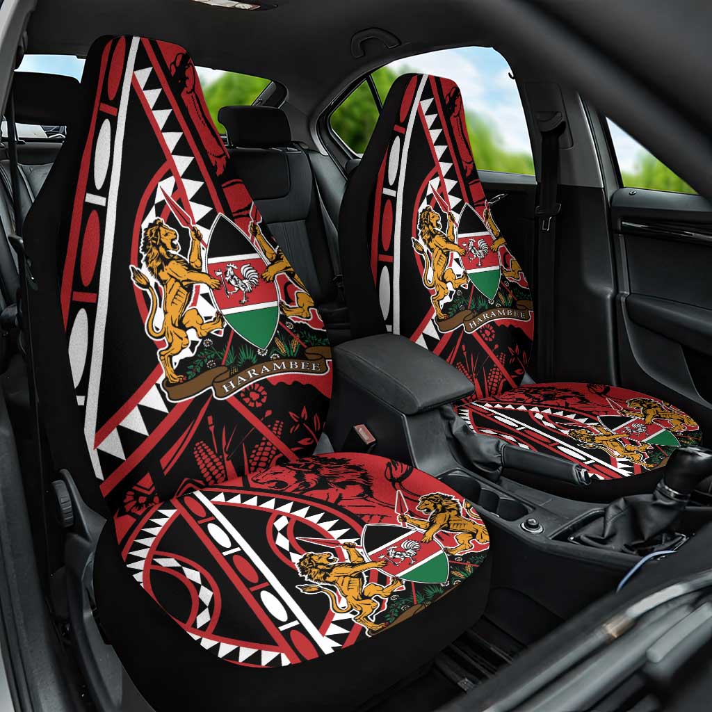 Kenya With African Shield Car Seat Cover LT9 - Wonder Print Shop
