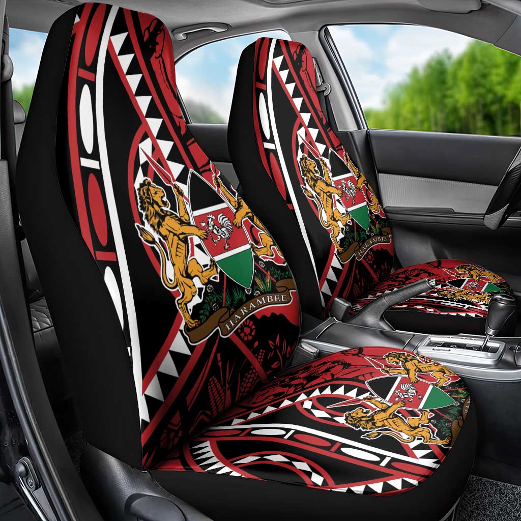 Kenya With African Shield Car Seat Cover LT9 - Wonder Print Shop