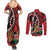 Kenya With African Shield Couples Matching Summer Maxi Dress and Long Sleeve Button Shirt LT9 - Wonder Print Shop