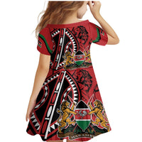 Kenya With African Shield Family Matching Mermaid Dress and Hawaiian Shirt LT9 - Wonder Print Shop