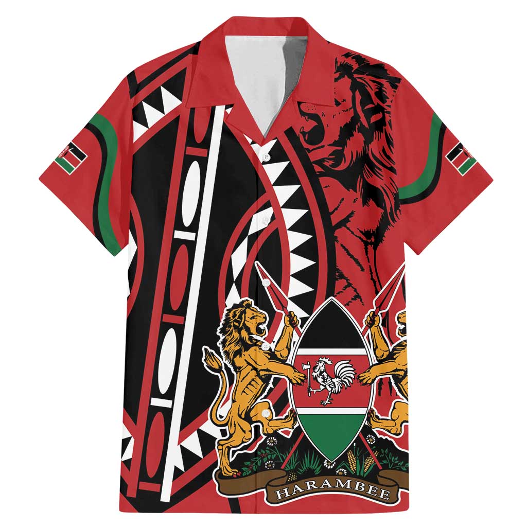 Kenya With African Shield Family Matching Mermaid Dress and Hawaiian Shirt LT9 - Wonder Print Shop