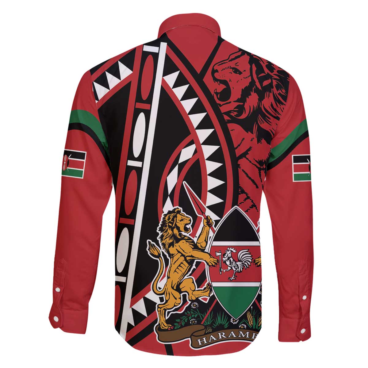 Kenya With African Shield Family Matching Puletasi and Hawaiian Shirt - Wonder Print Shop