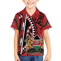 Kenya With African Shield Family Matching Puletasi and Hawaiian Shirt - Wonder Print Shop