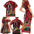 Kenya With African Shield Family Matching Short Sleeve Bodycon Dress and Hawaiian Shirt - Wonder Print Shop