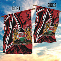 Kenya With African Shield Garden Flag - Wonder Print Shop