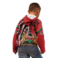 Kenya With African Shield Kid Hoodie - Wonder Print Shop