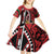Kenya With African Shield Kid Short Sleeve Dress - Wonder Print Shop