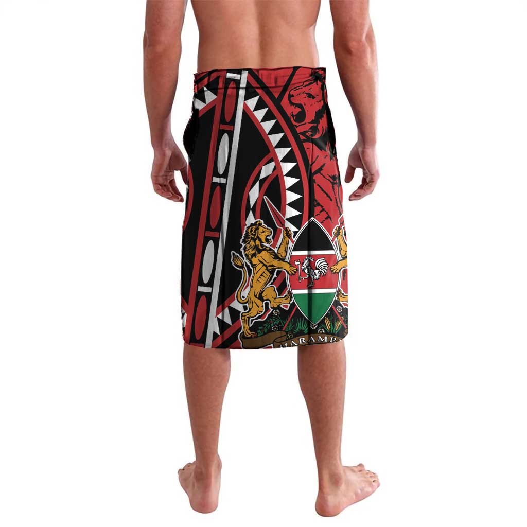 Kenya With African Shield Lavalava - Wonder Print Shop