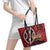 Kenya With African Shield Leather Tote Bag - Wonder Print Shop