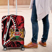 Kenya With African Shield Luggage Cover - Wonder Print Shop