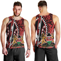 Kenya With African Shield Men Tank Top - Wonder Print Shop