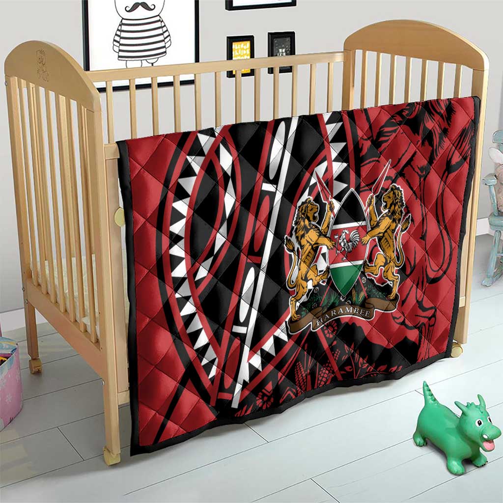Kenya With African Shield Quilt - Wonder Print Shop