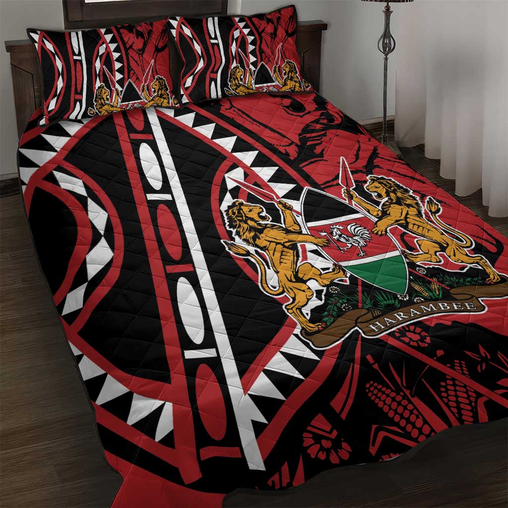 Kenya With African Shield Quilt Bed Set - Wonder Print Shop