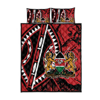 Kenya With African Shield Quilt Bed Set - Wonder Print Shop