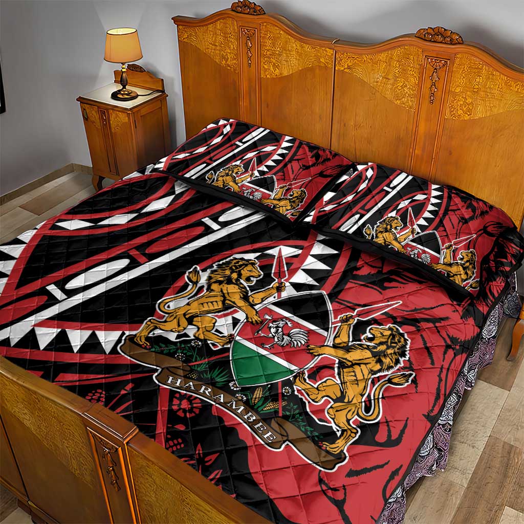 Kenya With African Shield Quilt Bed Set - Wonder Print Shop