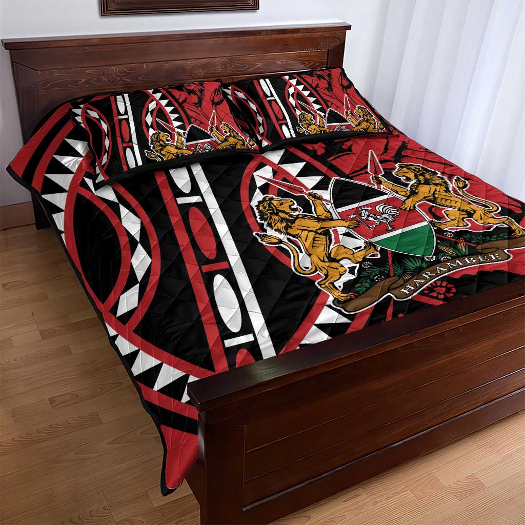 Kenya With African Shield Quilt Bed Set - Wonder Print Shop