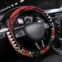 Kenya With African Shield Steering Wheel Cover - Wonder Print Shop