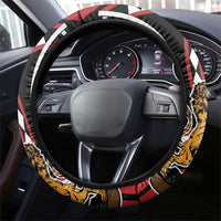 Kenya With African Shield Steering Wheel Cover - Wonder Print Shop