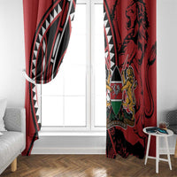 Kenya With African Shield Window Curtain - Wonder Print Shop