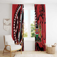 Kenya With African Shield Window Curtain - Wonder Print Shop