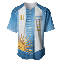 Argentina Campeones del Mundo 2026 Custom Baseball Jersey Albiceleste  Fourth Star Retro Style