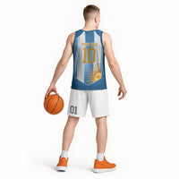 Argentina Campeones del Mundo 2026 Custom Basketball Jersey Albiceleste  Fourth Star Retro Style