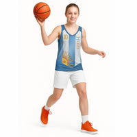 Argentina Campeones del Mundo 2026 Custom Basketball Jersey Albiceleste  Fourth Star Retro Style