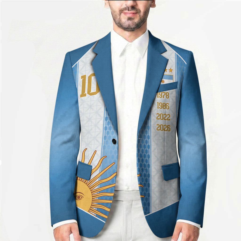 Argentina Campeones del Mundo 2026 Custom Blazer Albiceleste  Fourth Star Retro Style