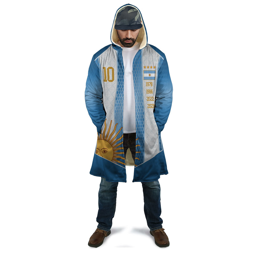 Argentina Campeones del Mundo 2026 Custom Cloak Albiceleste  Fourth Star Retro Style