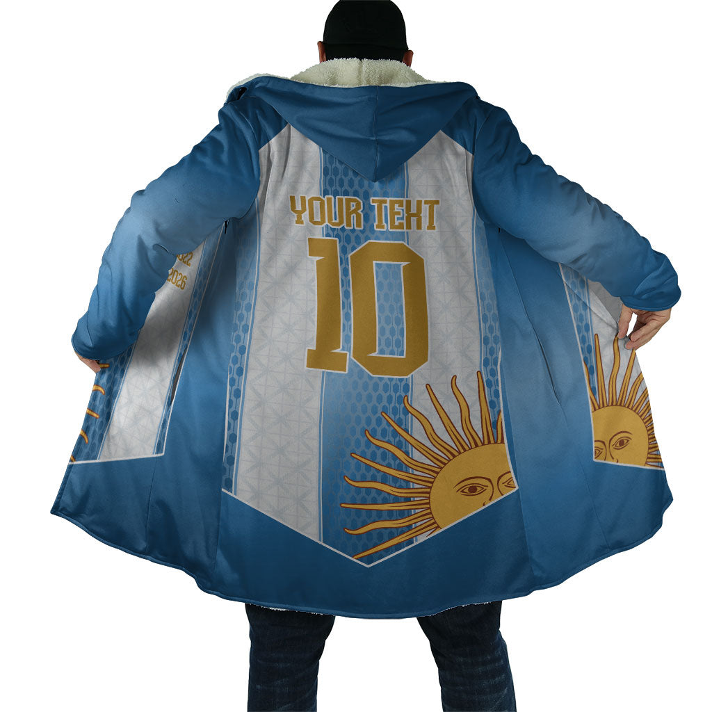 Argentina Campeones del Mundo 2026 Custom Cloak Albiceleste  Fourth Star Retro Style