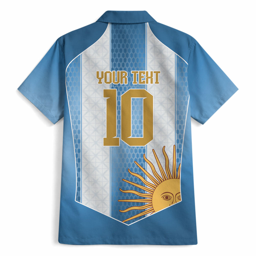 Argentina Campeones del Mundo 2026 Custom Hawaiian Shirt Albiceleste  Fourth Star Retro Style
