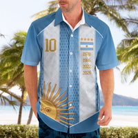 Argentina Campeones del Mundo 2026 Custom Hawaiian Shirt Albiceleste  Fourth Star Retro Style