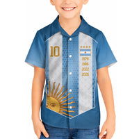 Argentina Campeones del Mundo 2026 Custom Hawaiian Shirt Albiceleste  Fourth Star Retro Style