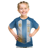 Argentina Campeones del Mundo 2026 Custom Kid T Shirt Albiceleste  Fourth Star Retro Style