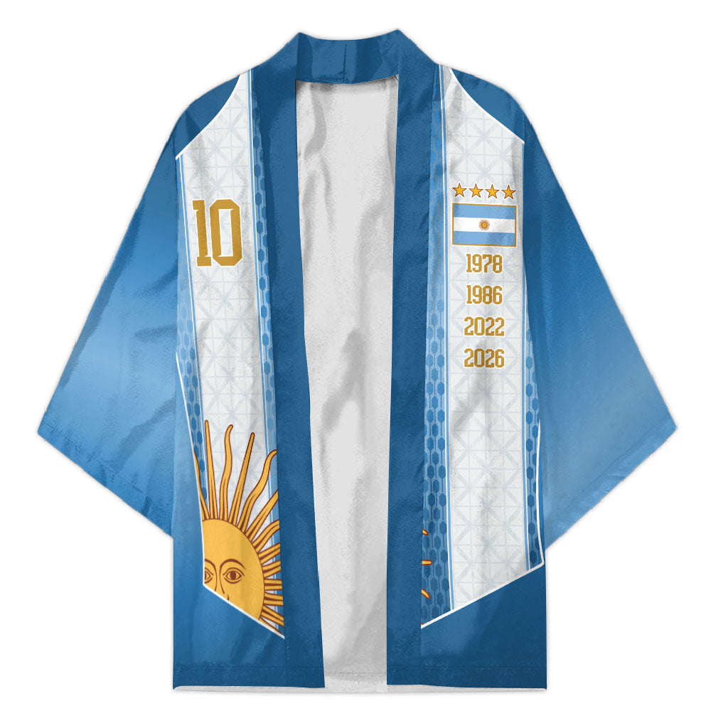 Argentina Campeones del Mundo 2026 Custom Kimono Albiceleste  Fourth Star Retro Style