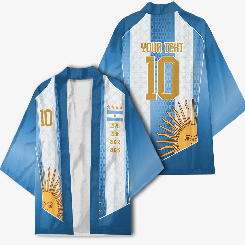Argentina Campeones del Mundo 2026 Custom Kimono Albiceleste  Fourth Star Retro Style