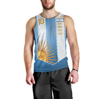 Argentina Campeones del Mundo 2026 Custom Men Tank Top Albiceleste  Fourth Star Retro Style