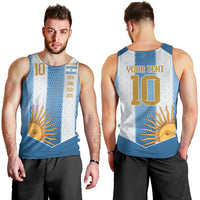 Argentina Campeones del Mundo 2026 Custom Men Tank Top Albiceleste  Fourth Star Retro Style