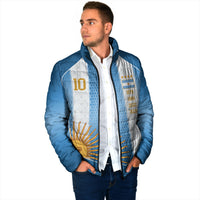 Argentina Campeones del Mundo 2026 Custom Padded Jacket Albiceleste  Fourth Star Retro Style